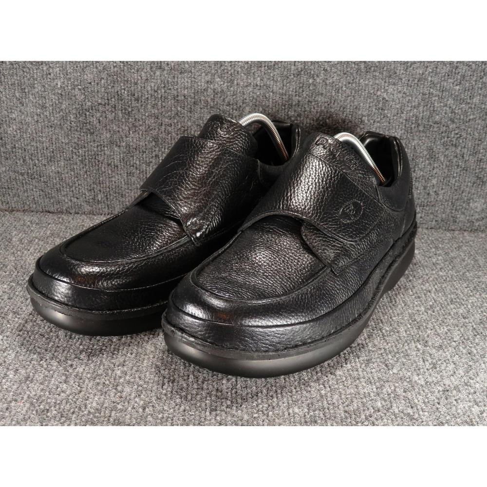 Propet Shoes Men's Black Leather Strap Slip On Loafers Size 14 M Comfort M5015